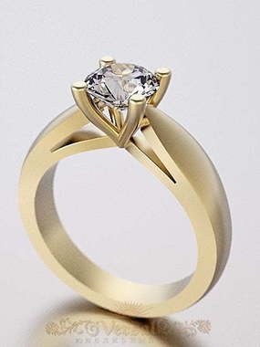 Помолвочное кольцо VGPK0028 из Белое золото, Желтое золото, Платина от Ювелирный Дом Версаль 2