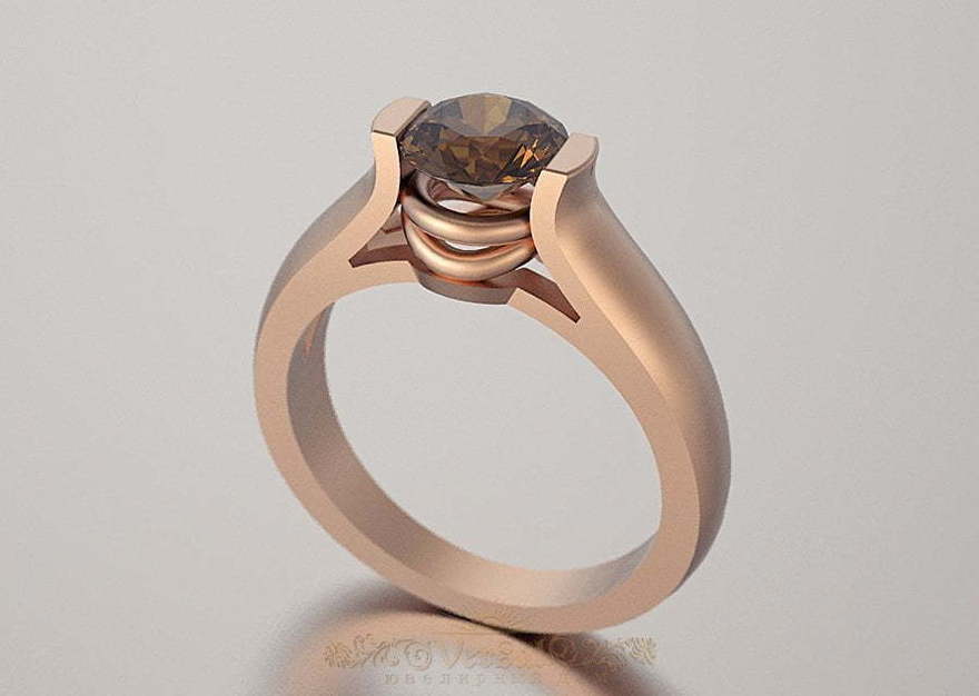 Помолвочное кольцо VGPK0002 из Розовое (красное) золото от Ювелирный Дом Версаль 1