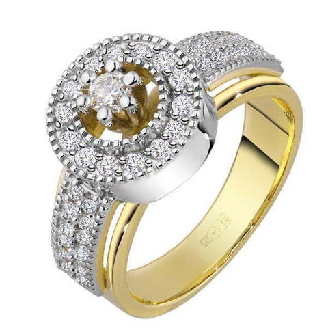 Помолвочное кольцо 81287 из Желтое золото от Ювелирный салон Юверос 1