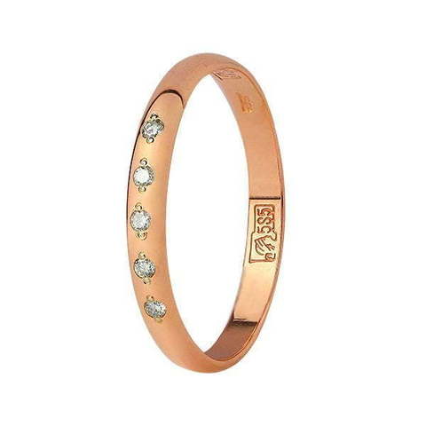 Обручальное кольцо Кл 005 из Розовое (красное) золото от Ювелирный салон Юверос 1