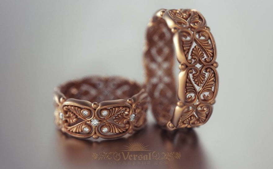 Обручальные кольца VGOK0152 из Розовое (красное) золото от Ювелирный Дом Версаль 1