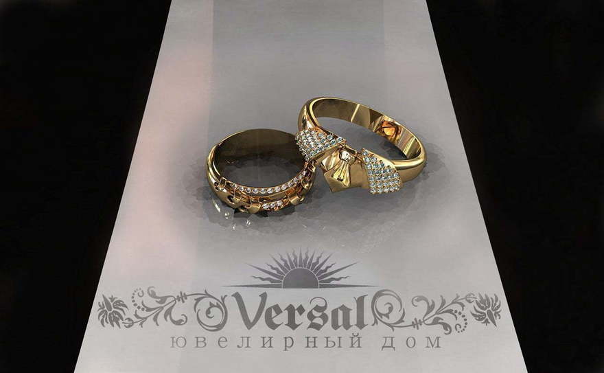Обручальные кольца VGOK0097 из Желтое золото от Ювелирный Дом Версаль 1