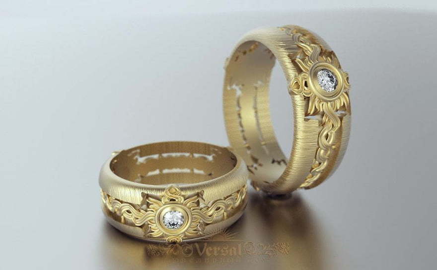 Обручальные кольца VGOK0085 из Желтое золото от Ювелирный Дом Версаль 1
