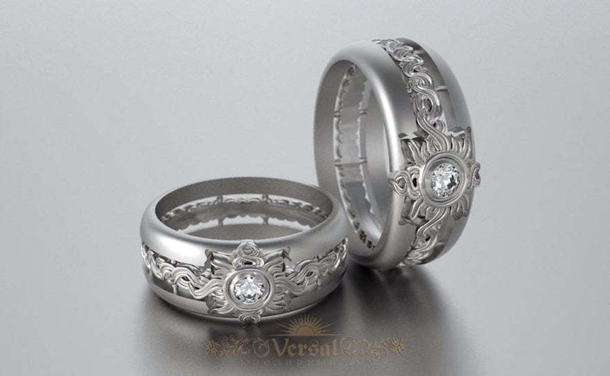 Обручальные кольца VGOK0085 из Белое золото, Платина от Ювелирный Дом Версаль 1