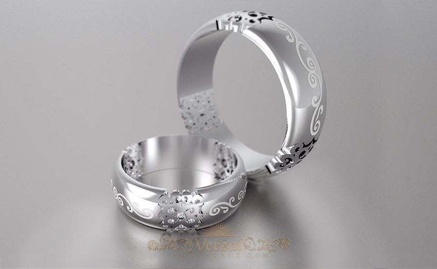 Обручальные кольца VGOK0073 из Белое золото от Ювелирный Дом Версаль 1