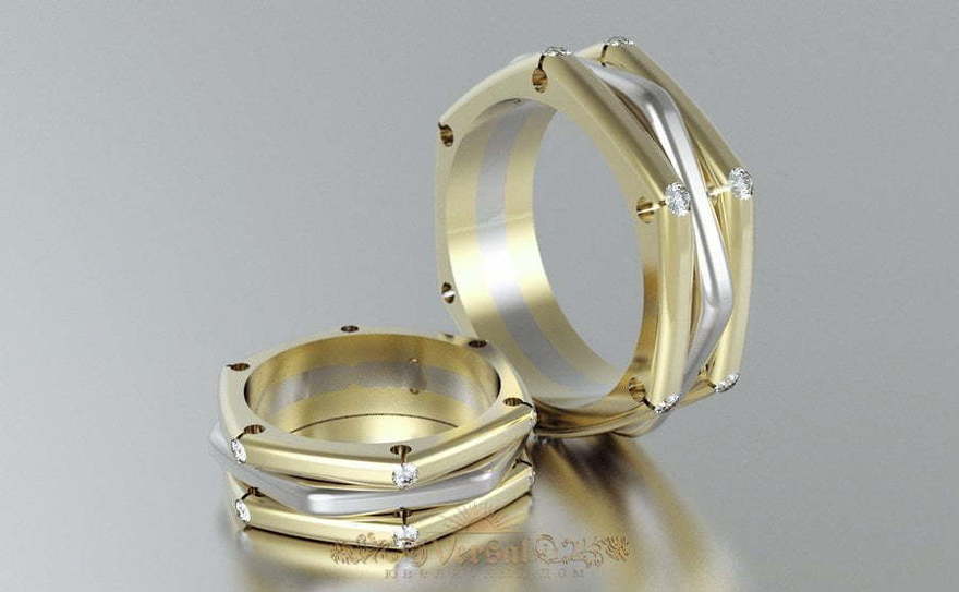 Обручальные кольца VGOK0095 из Комбинированные от Ювелирный Дом Версаль 1