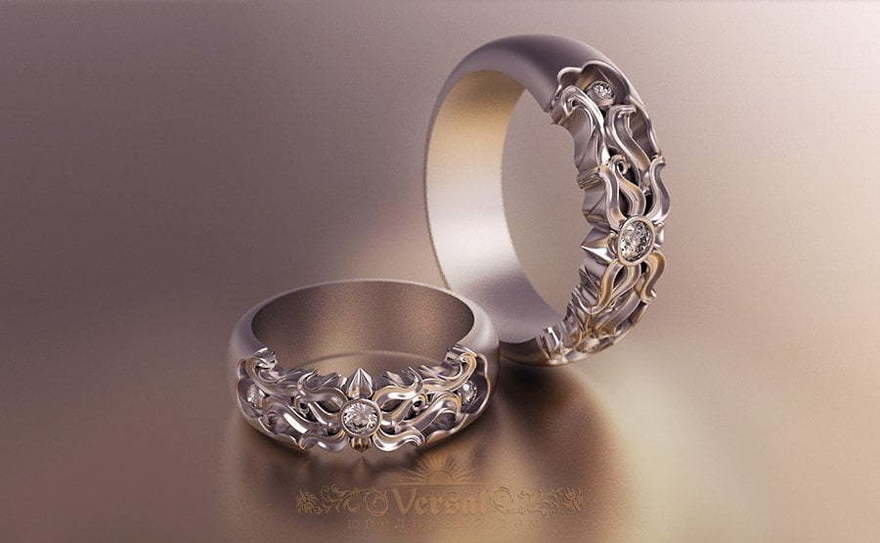 Обручальные кольца VGOK0141 из Белое золото, Платина от Ювелирный Дом Версаль 1