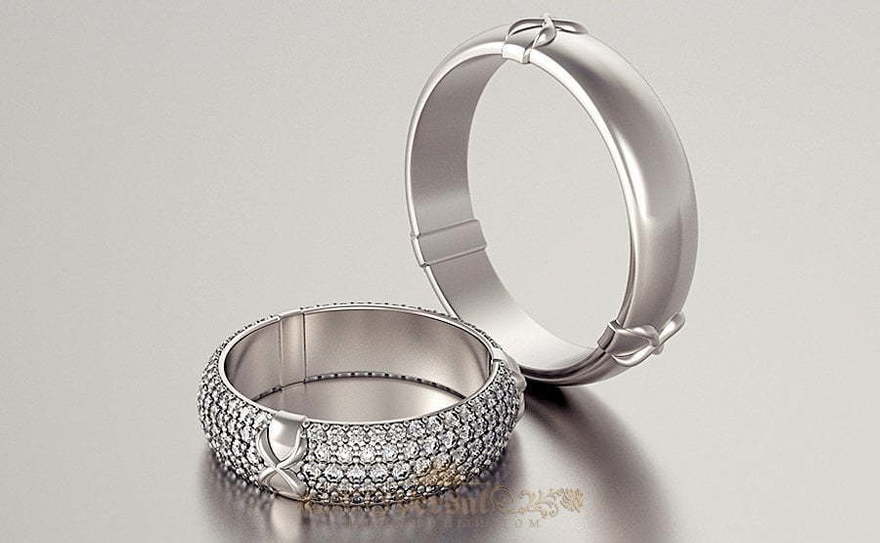 Обручальные кольца VGOK0140 из Белое золото, Платина от Ювелирный Дом Версаль 1