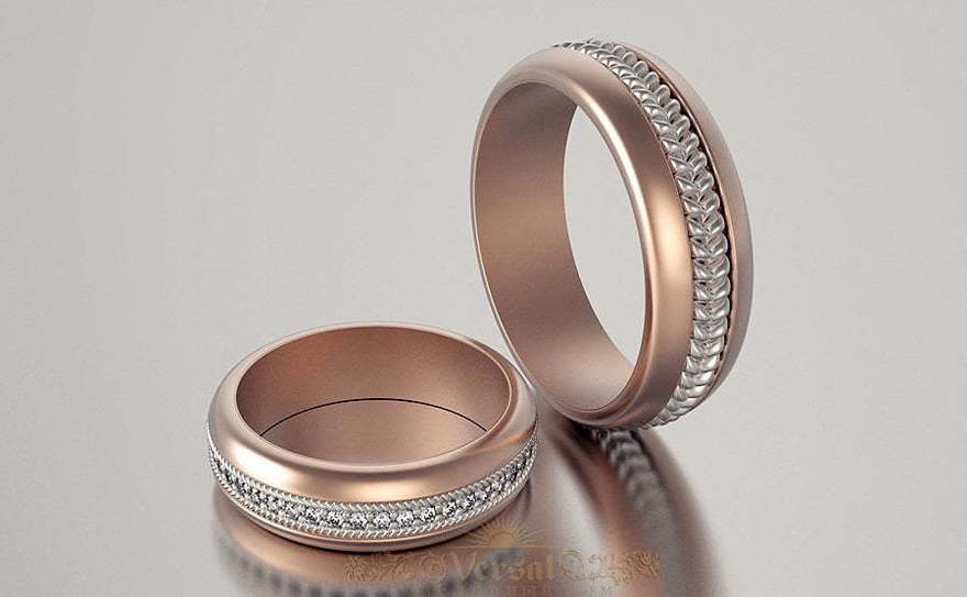 Обручальные кольца VGOK0021 из Розовое (красное) золото от Ювелирный Дом Версаль 1