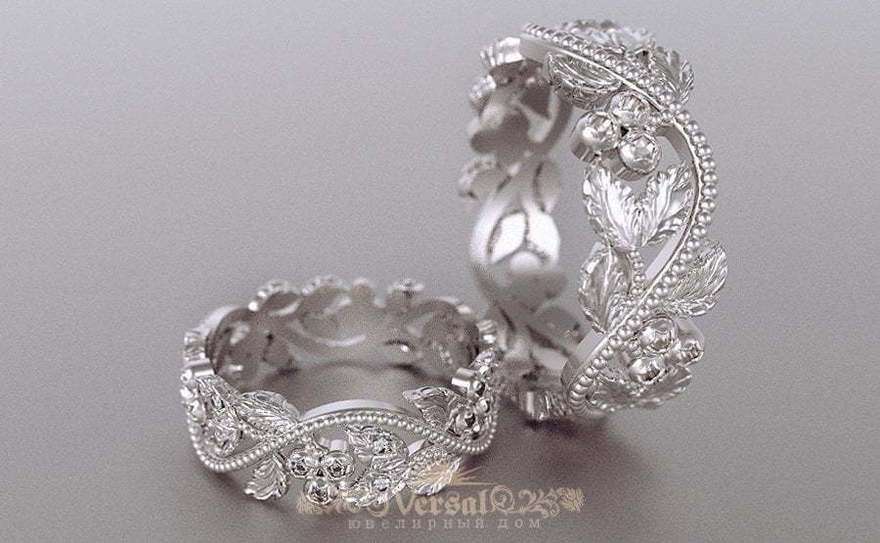 Обручальные кольца VGOK0181 из Белое золото, Платина от Ювелирный Дом Версаль 1