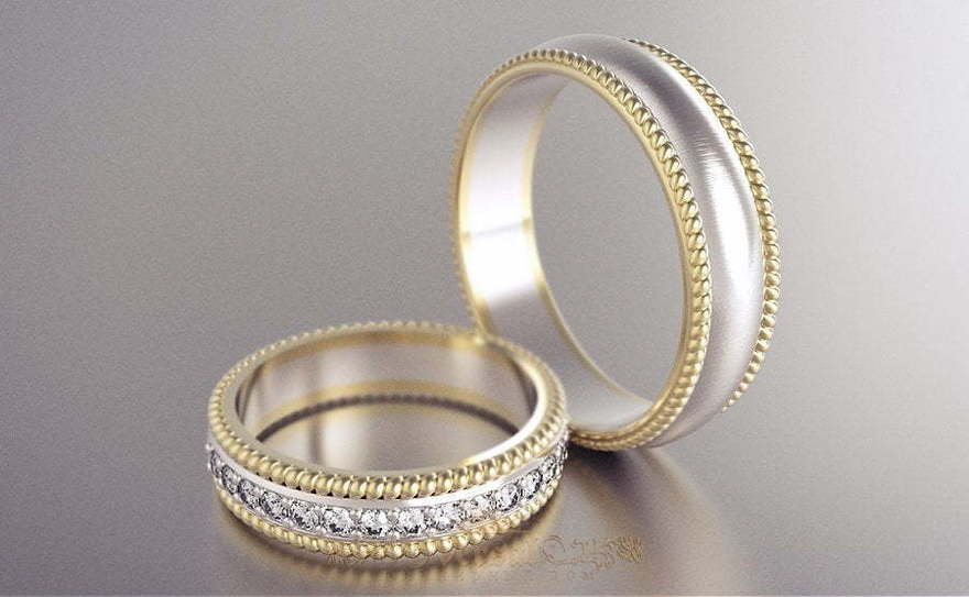 Обручальные кольца VGOK0113 из Комбинированные от Ювелирный Дом Версаль 1