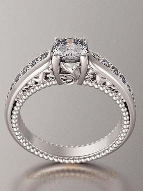 Помолвочные кольца VGPK0087 из Белое золото от Ювелирный Дом Версаль 1
