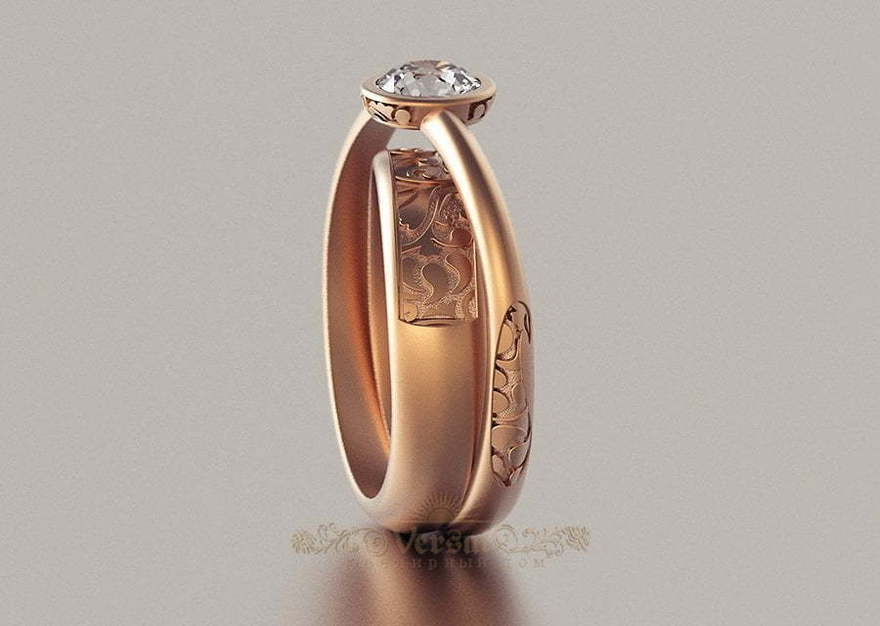 Помолвочные кольца VGPK0094 из Желтое золото от Ювелирный Дом Версаль 1