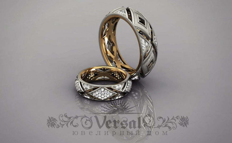 Обручальные кольца VGOK0065 из Комбинированные от Ювелирный Дом Версаль 1