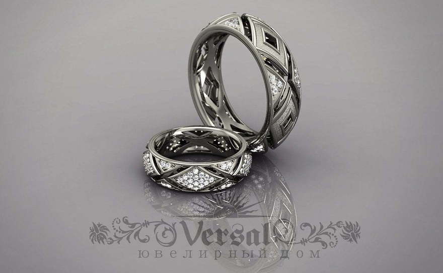 Обручальные кольца VGOK0065 из Белое золото, Платина от Ювелирный Дом Версаль 1