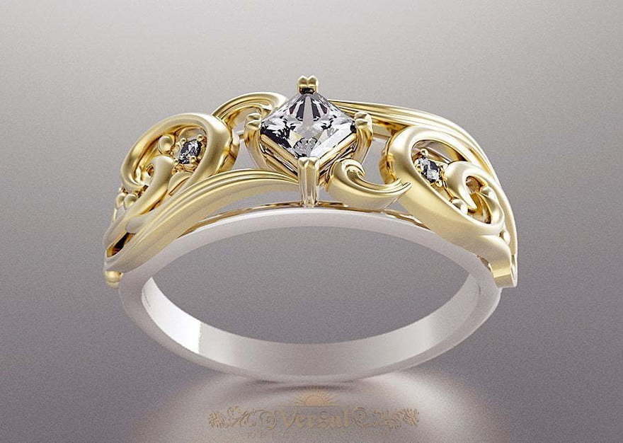 Помолвочное кольцо VGPK0101 из Комбинированные от Ювелирный Дом Версаль 1
