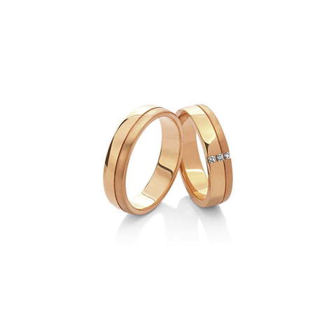 Обручальное кольцо 19-014 из Розовое (красное) золото от Ювелирный салон Vasilev and Kulagin 1