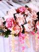 Композиция Пепельная роза и пионы из искусственных цветов на президиум от  7