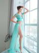 Платье Камелия цвета тиффани от Будуарные платья Юлии Блейх 1