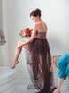 Платье Элоиза цвета горячий шоколад от Будуарные платья Юлии Блейх 4