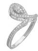 Помолвочное кольцо  SJ14068 из Посеребренная бижутерия от Love Wedding Couture 1