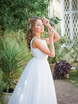 Свадебное платье арт. 033. Силуэт А-силуэт. Цвет Белый / Молочный. Вид 3