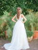 Свадебное платье арт. 033. Силуэт А-силуэт. Цвет Белый / Молочный. Вид 4