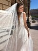 Свадебное платье Clamys Shell. Силуэт А-силуэт. Цвет Белый / Молочный. Вид 3