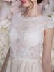 Свадебное платье Мегейн. Силуэт А-силуэт. Цвет Белый / Молочный. Вид 1