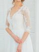 Свадебное платье Терезе. Силуэт А-силуэт. Цвет Белый / Молочный. Вид 11