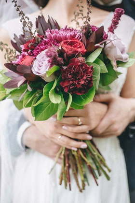 Свадьба в цвете Марсала