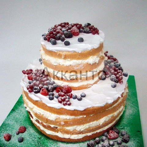 Голый торт Двухъярусные 1 от Кондитерская Акканто