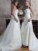 Свадебное платье 8536. Силуэт А-силуэт. Цвет Белый / Молочный. Вид 1