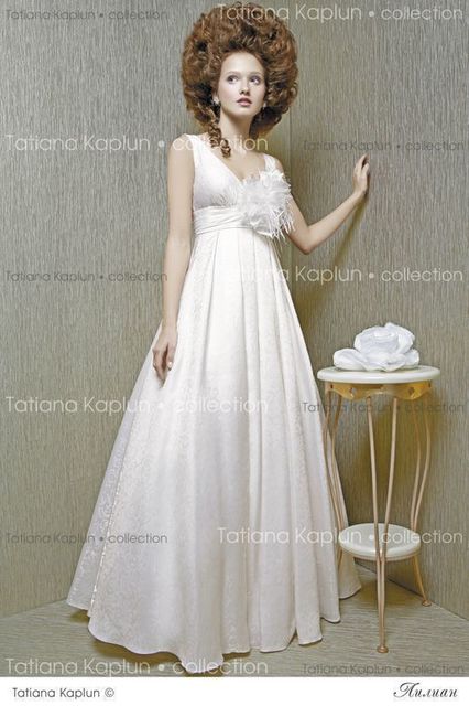 Свадебное платье Лилиан. Силуэт А-силуэт. Цвет Белый / Молочный. Вид 1