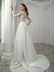 Свадебное платье Дебора. Силуэт А-силуэт. Цвет Белый / Молочный. Вид 2