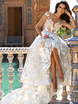 Свадебное платье Ivis. Силуэт А-силуэт. Цвет Белый / Молочный, Айвори / Капучино, Пепельный / Металлик, Персик / Оранжевый. Вид 1