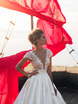 Свадебное платье Mary Rose. Силуэт А-силуэт. Цвет Белый / Молочный. Вид 3