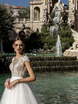 Свадебное платье Elissa. Силуэт А-силуэт. Цвет Белый / Молочный, Айвори / Капучино. Вид 3