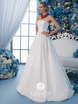 Свадебное платье Leonora. Силуэт А-силуэт. Цвет Белый / Молочный. Вид 3