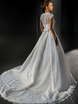 Свадебное платье 14226. Силуэт А-силуэт. Цвет Белый / Молочный. Вид 2