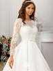 Свадебное платье 13381. Силуэт А-силуэт. Цвет Белый / Молочный. Вид 2