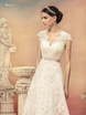 Свадебное платье Магдалена. Силуэт А-силуэт. Цвет Белый / Молочный. Вид 1