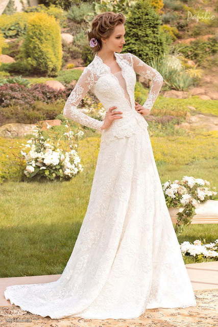 Свадебное платье Исабелла. Силуэт А-силуэт. Цвет Белый / Молочный. Вид 1