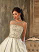 Свадебное платье Bemore. Силуэт А-силуэт. Цвет Белый / Молочный, Пепельный / Металлик. Вид 4