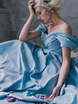 Свадебное платье Alya. Силуэт А-силуэт. Цвет Голубой / Синий. Вид 6