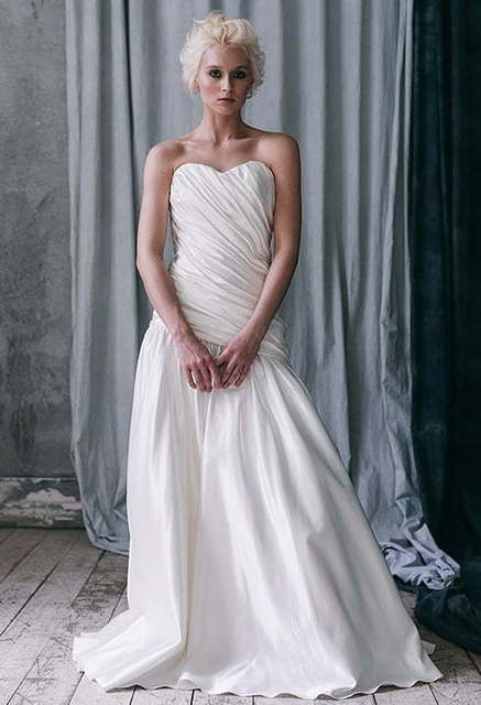 Свадебное платье Damaris. Силуэт А-силуэт. Цвет Белый / Молочный. Вид 1