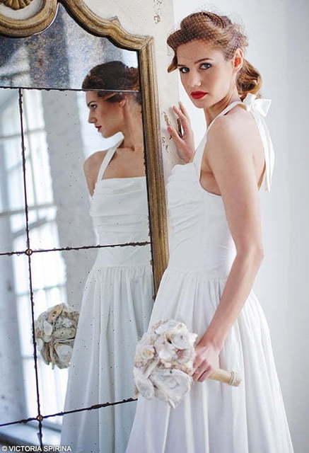 Свадебное платье Plumeria. Силуэт А-силуэт, Прямое. Цвет Белый / Молочный. Вид 1
