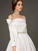 Свадебное платье Adelphi. Силуэт А-силуэт. Цвет Белый / Молочный, оттенки Зеленого. Вид 4