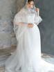 Свадебное платье Avrelia. Силуэт А-силуэт, Прямое. Цвет Белый / Молочный. Вид 9