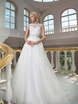 Свадебное платье 1217. Силуэт А-силуэт. Цвет Белый / Молочный. Вид 1